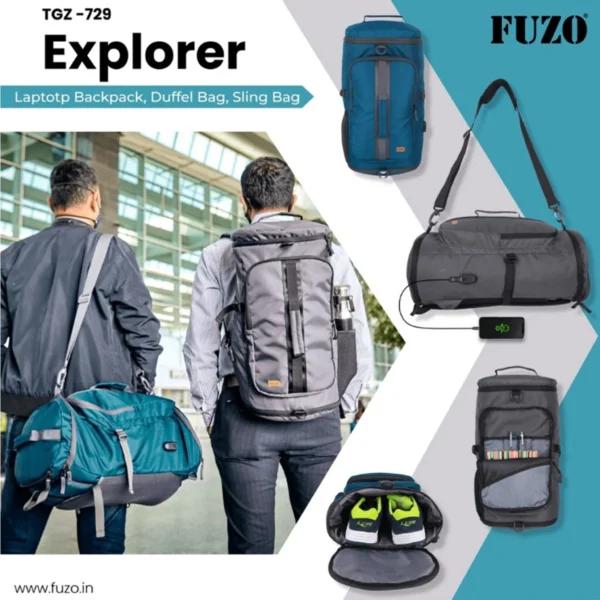 Explorer Laptop BackPack & Duffel Bag Sling Bag