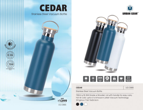 Cedar Stainless Steel vacuum Bottle