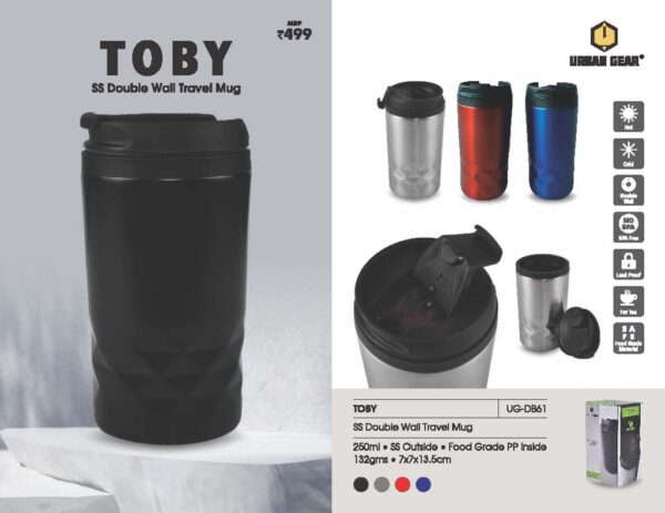TOBY SS Dauble Wall Travel Mug