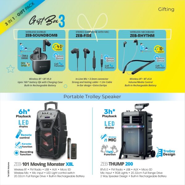 Zebronics - Portable Trolly Speaker