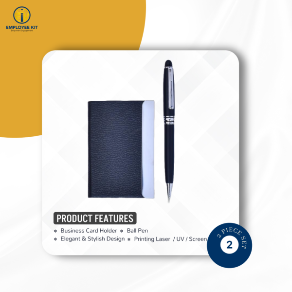 2 Piece Gift Set ( Card Holder + Pen ) Q901