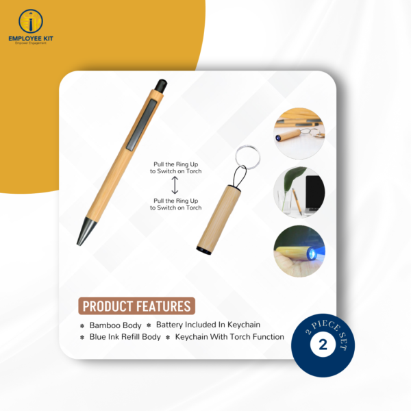 2 Piece Gift Set ( Pen + Keychain ) E345 - Image 2