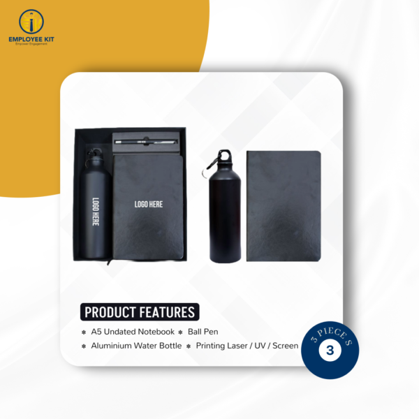 3 Piece Gift Set( Water Bottle + Diary + Pen ) FR02