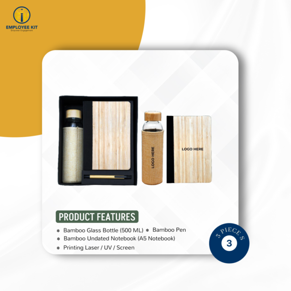 3 Piece Gift Set( Water Bottle + Diary + Pen ) FR01