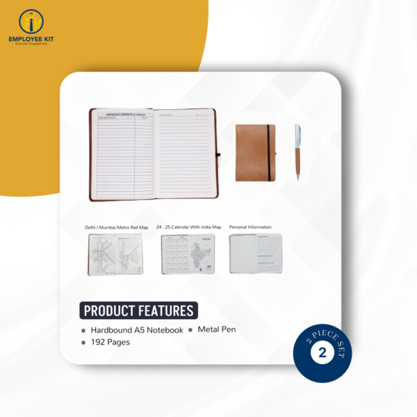 2 Piece Gift Set ( Notebook + Pen ) BZ27 - Image 2