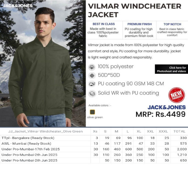 Jack&Jones -  Vilmar Windcheater Jacket