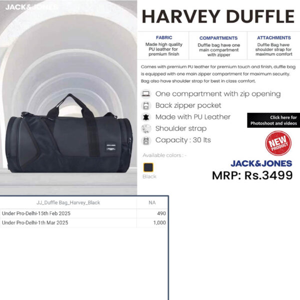 Jack&Jones- Harvey Duffle Bag