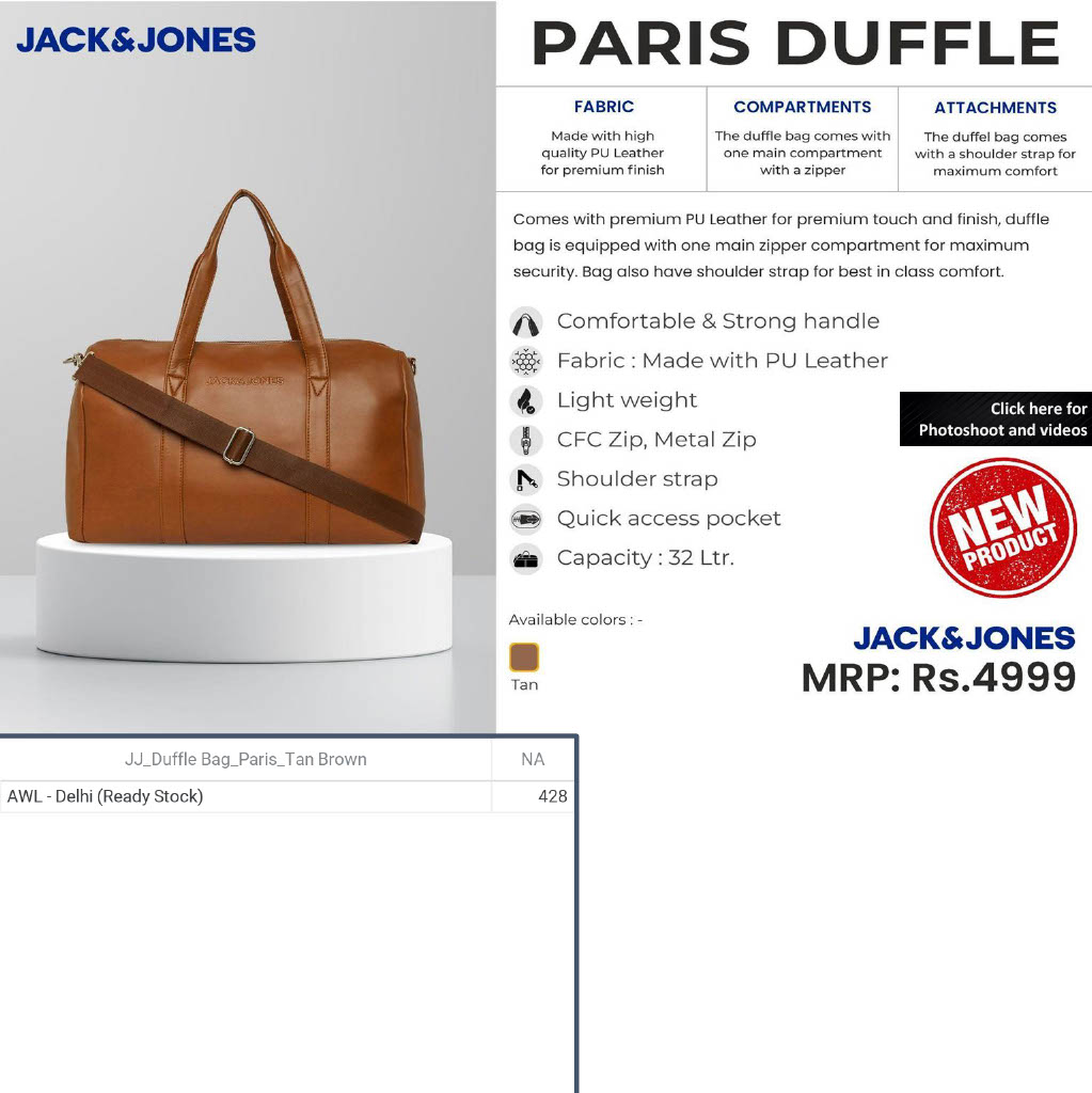 Jack&Jones-Paris Duffle Bag