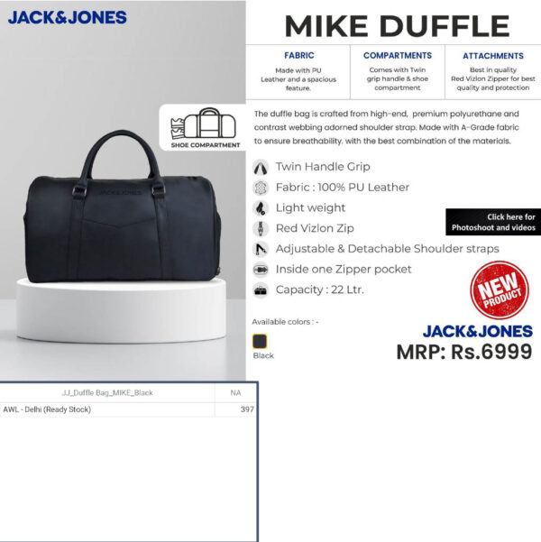 Jack&Jones- Mike  Duffle  Bag