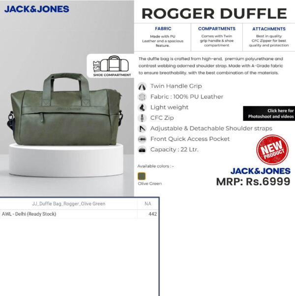 Jack&Jones- Rogger  Duffle  Bag