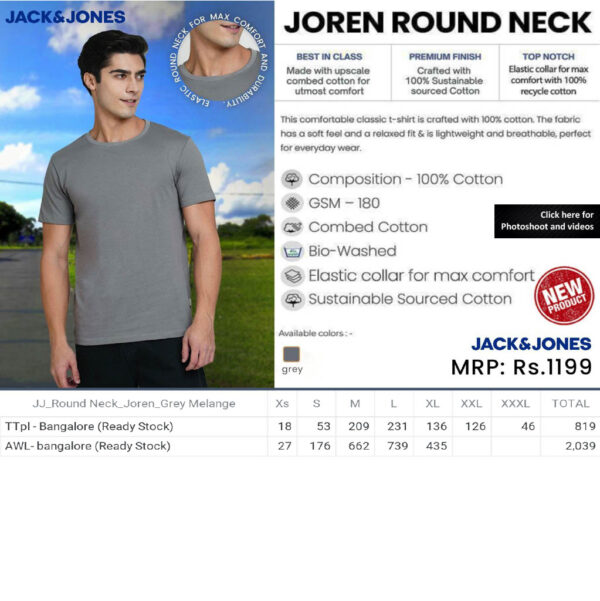 Jack&Jones- Round Neck T-Shirt