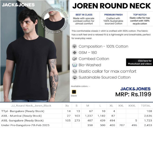 Jack&Jones- Round Neck T-Shirt