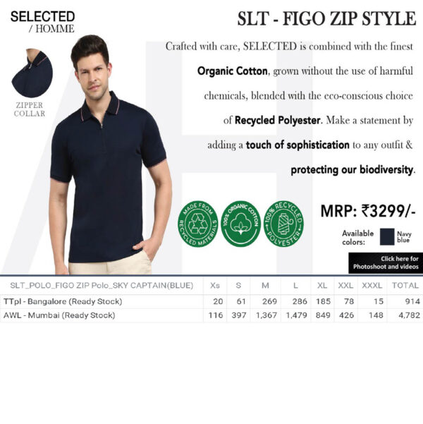Jack&Jones- Figo Zip Style T-Shirt