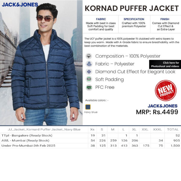 Jack&Jones - Kornad Puffer Jacket