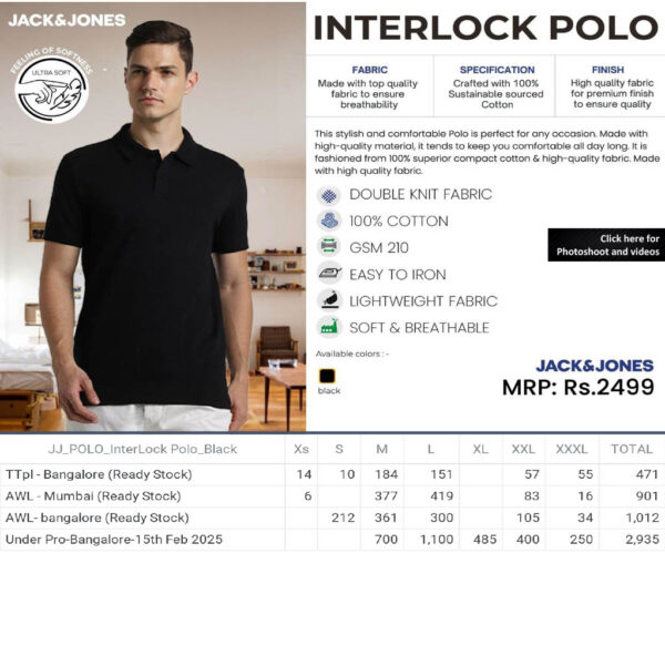 Jack&Jones- Interlock Polo T-Shirt