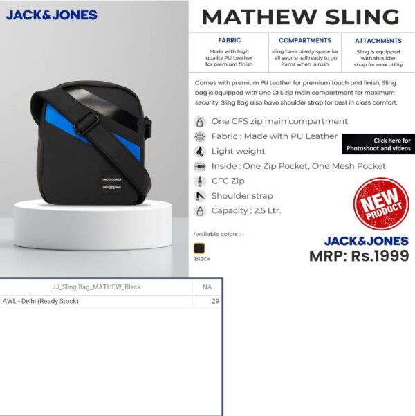 Jack&Jones- Mathew Sling Bag