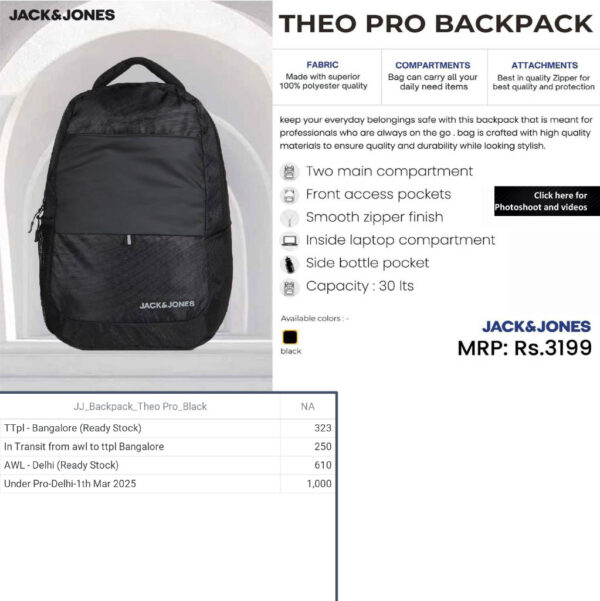 Jack&Jones- The Pro Backpack