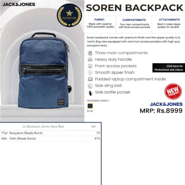 Jack&Jones- Soren Backpack