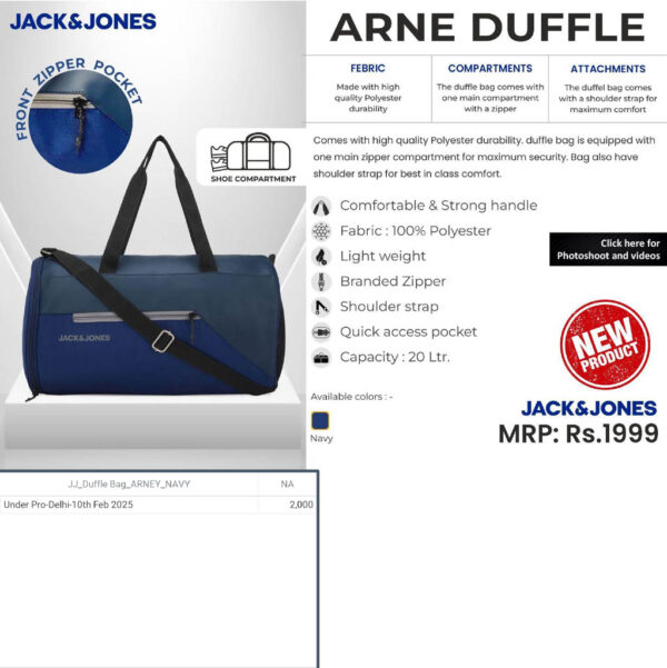 Jack&Jones- Aren Duffle Bag