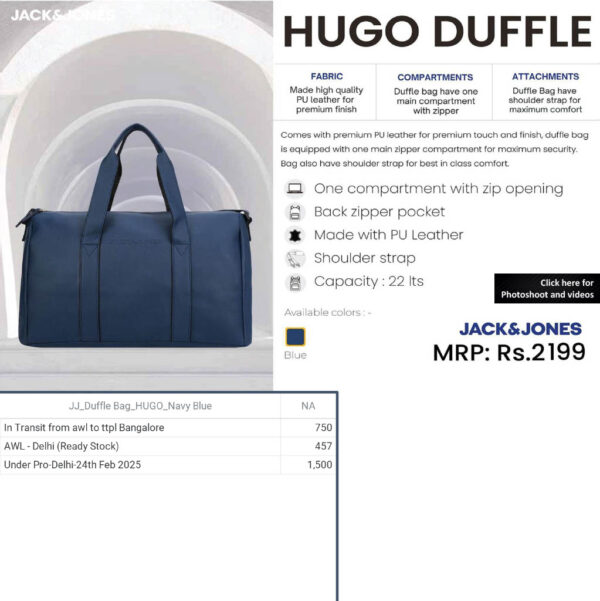 Jack&Jones- Hugo Duffle Bag