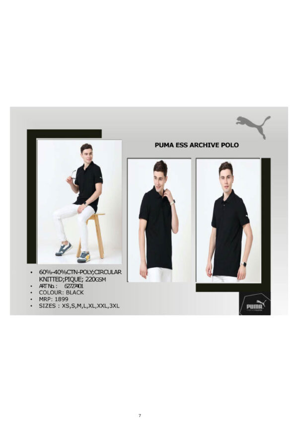 PUMA-Ess Archive Polo T-Shirt