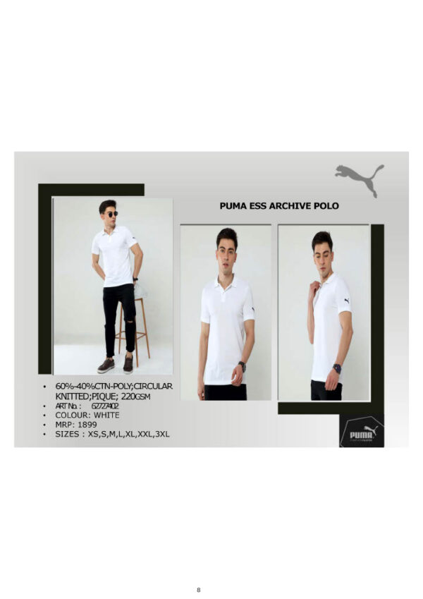 PUMA-Ess Archive Polo T-Shirt