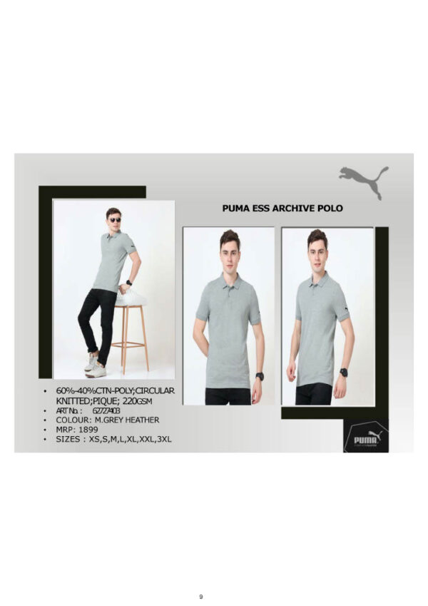 PUMA-Ess Archive Polo T-Shirt