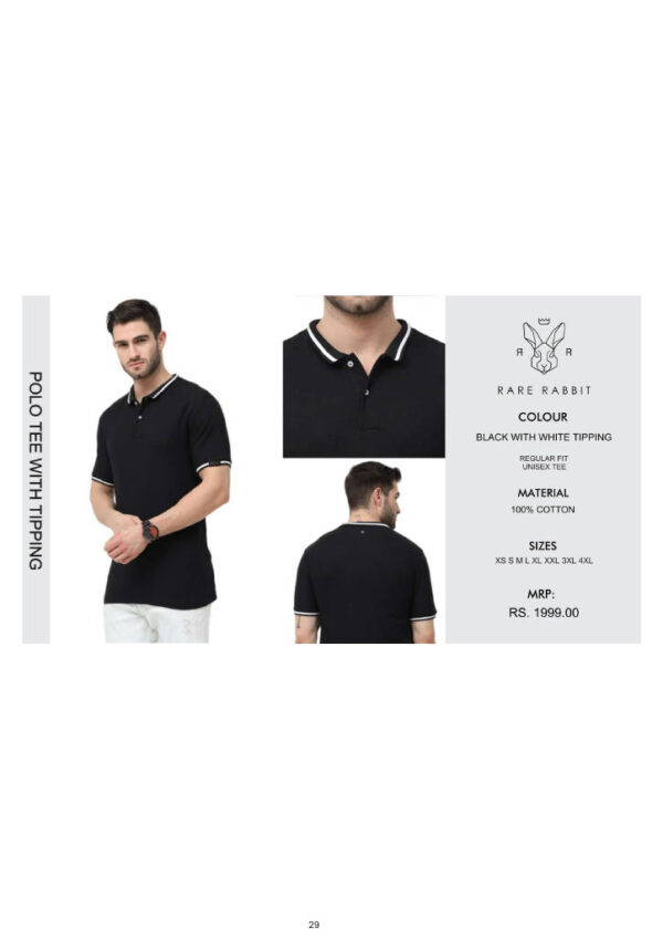 Rare Rabbit- Polo Tee With Tipping T-Shirt