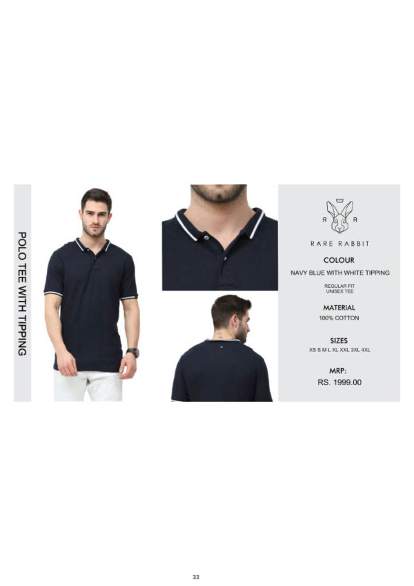 Rare Rabbit- Polo Tee With Tipping T-Shirt