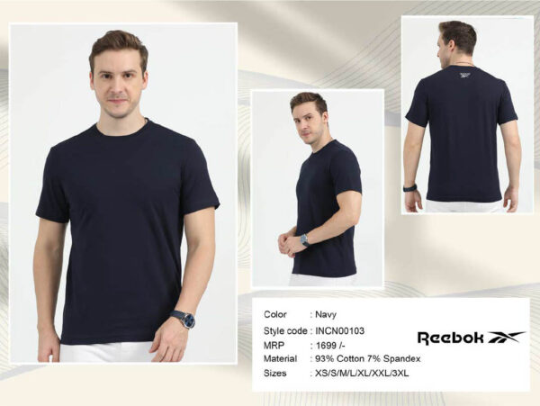 Rebook-Round Neck T-shirt