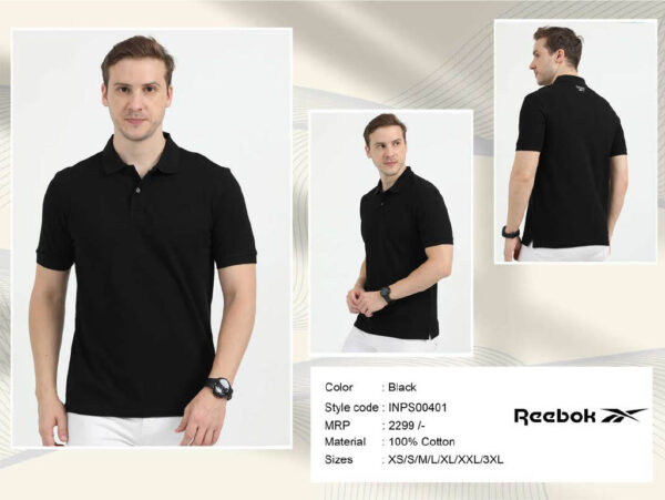 Rebook-Polo Cotton T-shirt