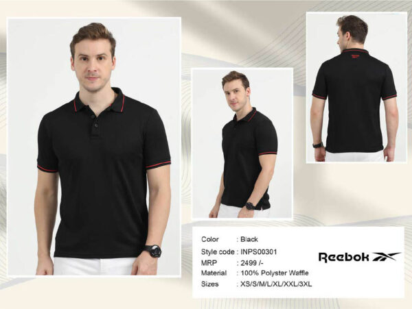 Rebook-Polyster Waffle T-shirt