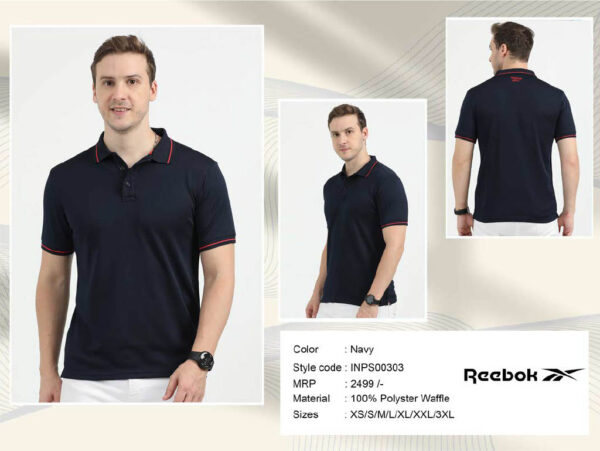 Rebook-Polyster Waffle T-shirt