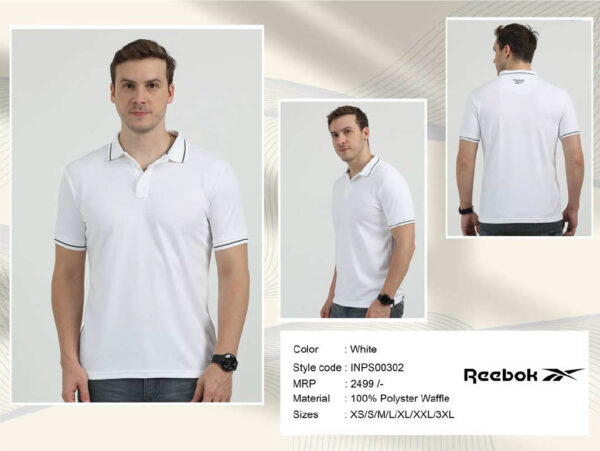 Rebook-Polyster Waffle T-shirt