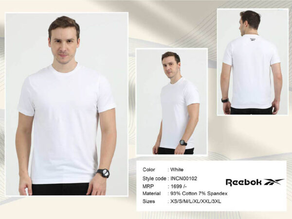 Rebook-Round Neck T-shirt