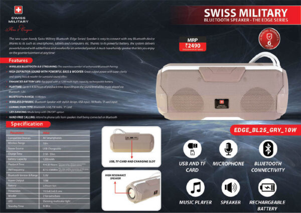 Swiss Military -Speakers