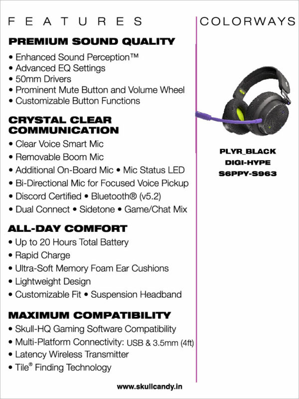SkullCandy-Bluetooth  Headphones - Image 2