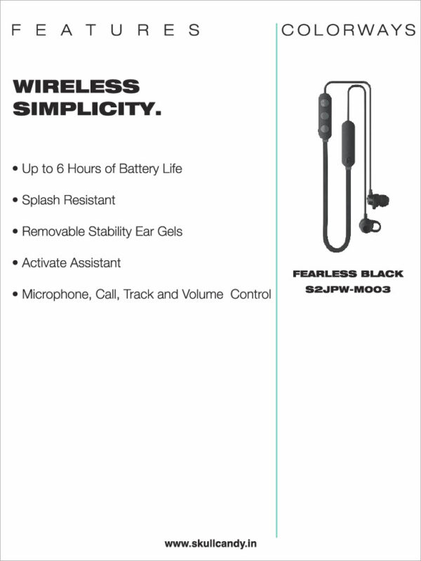 SkullCandy-Bluetooth  Neckbands - Image 2